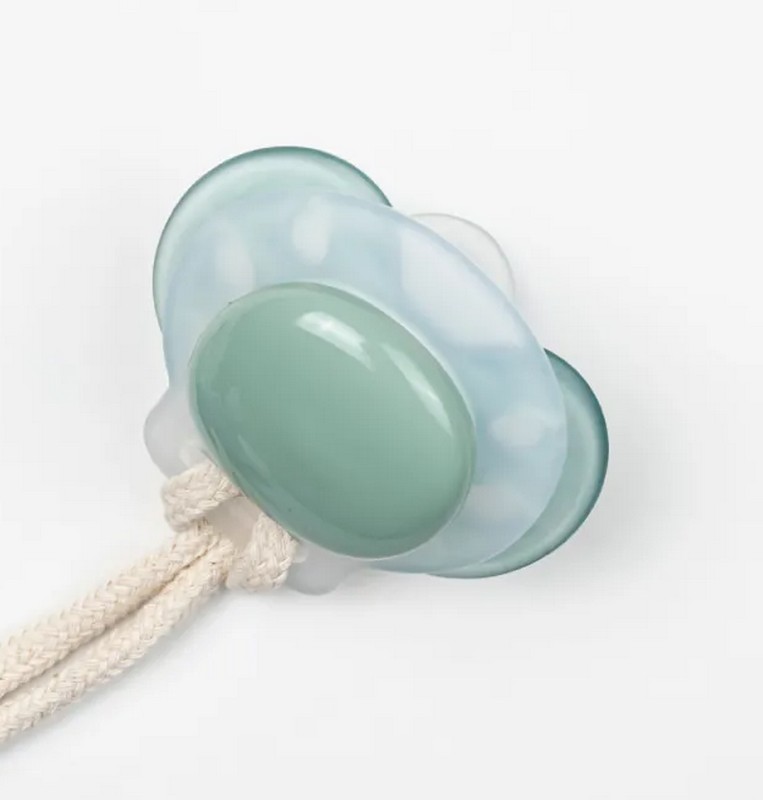 Peluche portaciuccio fosforescente a forma di leone, adatto dalla nascita